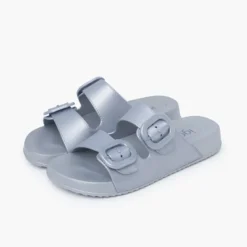 Chanclas goma eva habana metalizadas
