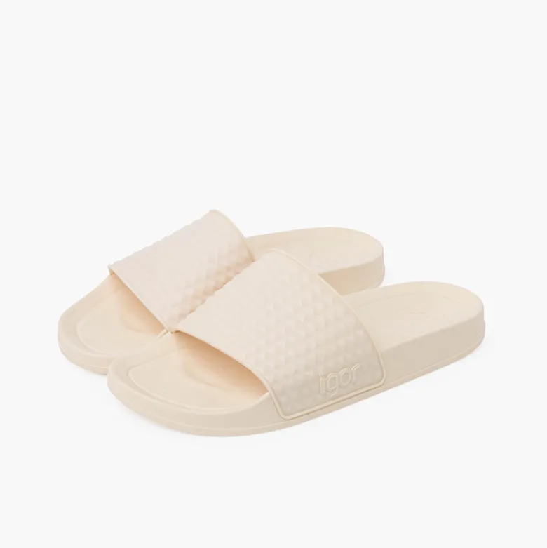 Chanclas Mujer Tira Ancha Colores Empolvados