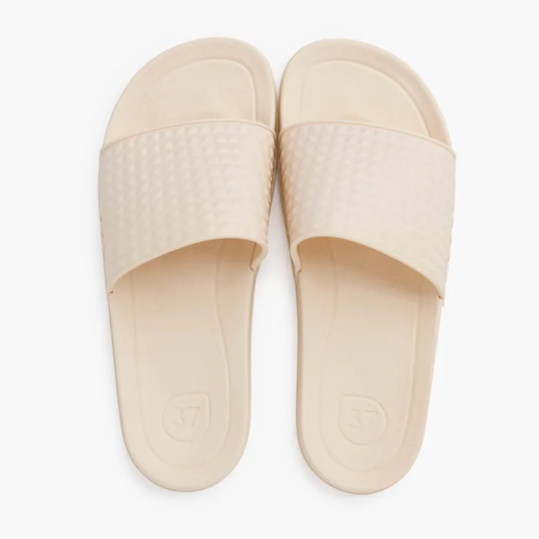 Chanclas Mujer Tira Ancha Colores Empolvados