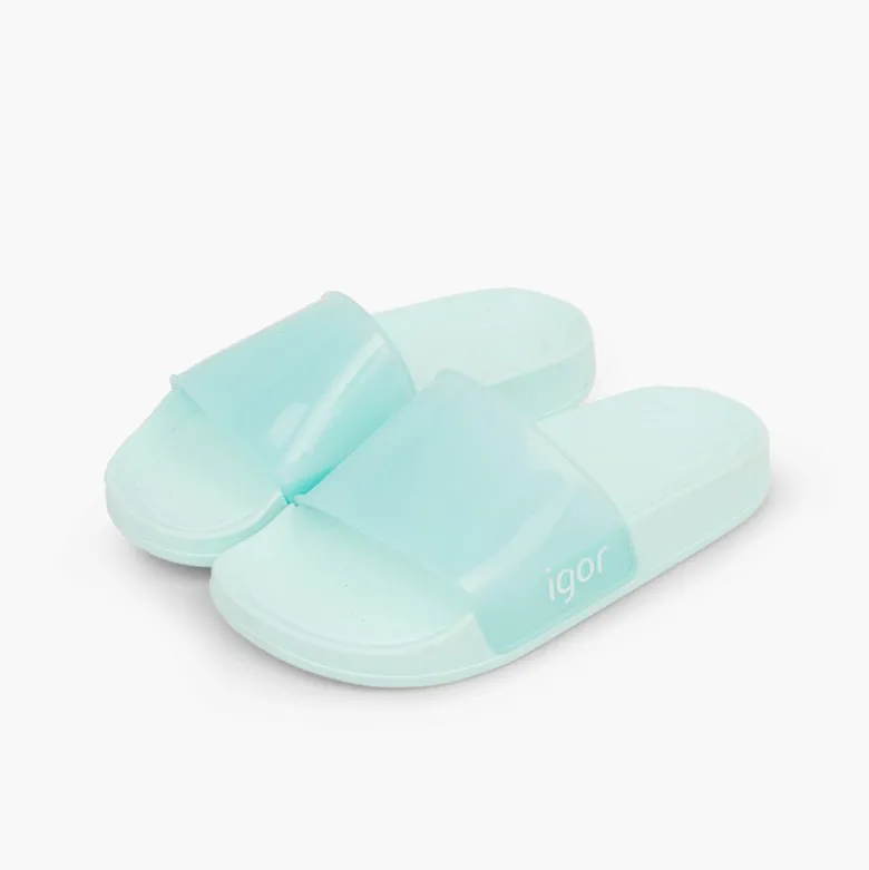 Chanclas piscina niño niña beach cristal