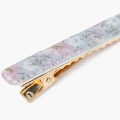 Clip de pelo estampado flores