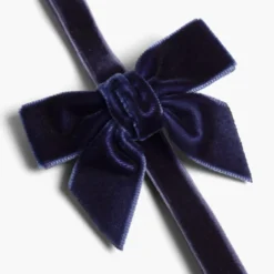 Diadema elástica de terciopelo con lazo