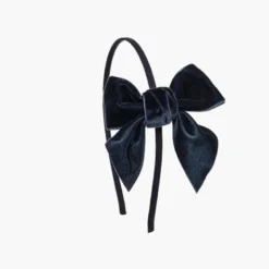 Diadema raso con lazo terciopelo