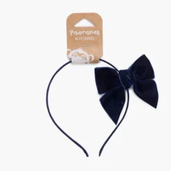 Diadema raso con lazo terciopelo