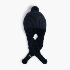 Gorro con Bufanda y Pompones