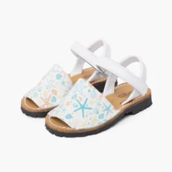 Menorquinas estampadas unisex tira adherente