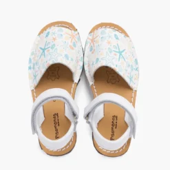 Menorquinas estampadas unisex tira adherente