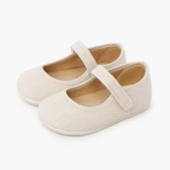 Merceditas barefoot lino cierre adherente