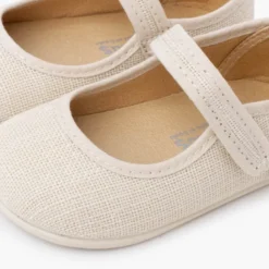 Merceditas barefoot lino cierre adherente