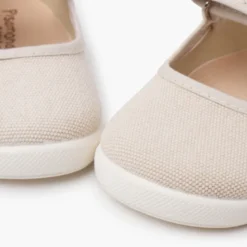 Merceditas barefoot lona canvas tira adherente