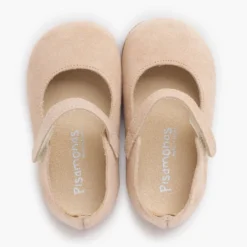 Merceditas barefoot serraje niña primeros pasos