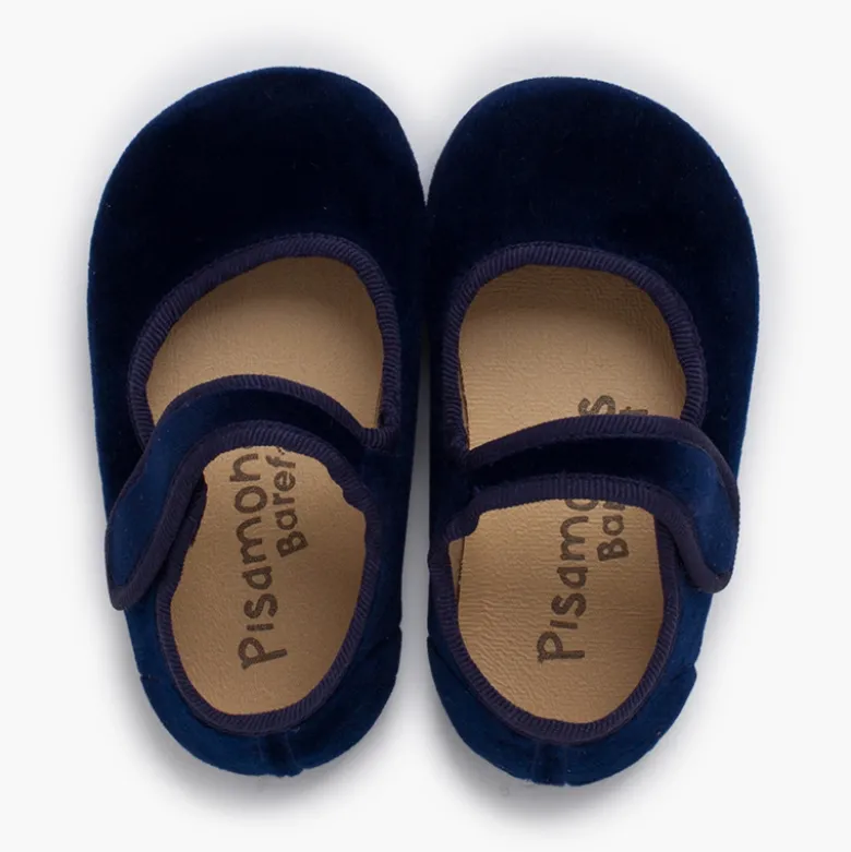 Merceditas barefoot terciopelo tira adherente