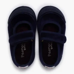 Merceditas barefoot terciopelo puntera goma