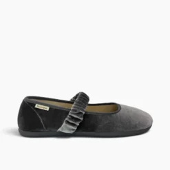 Merceditas barefoot terciopelo tira fruncida