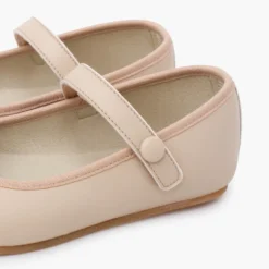 Merceditas Comunión barefoot tira adherente botón