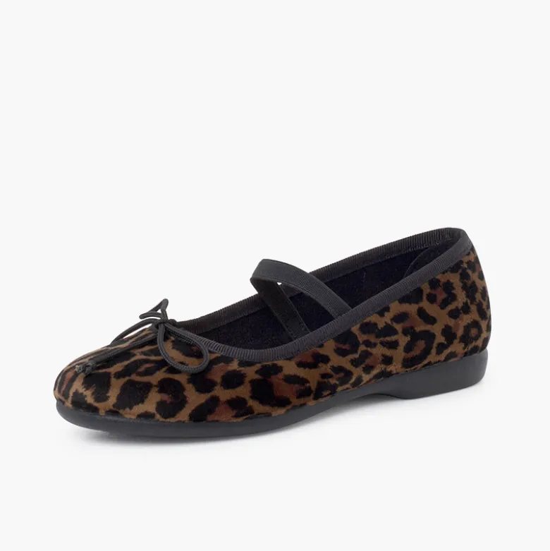 Merceditas elástico animal print