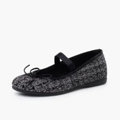 Merceditas elástico tweed brillo