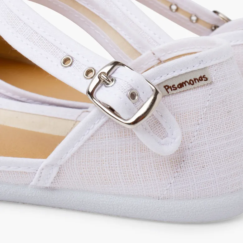 Merceditas escotadas barefoot mujer lino fino