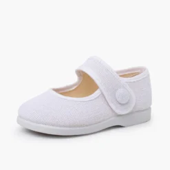 Merceditas lino adorno botón