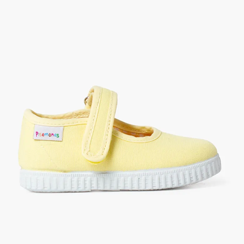 Merceditas Niña tira adherente Suela tipo Zapatillas