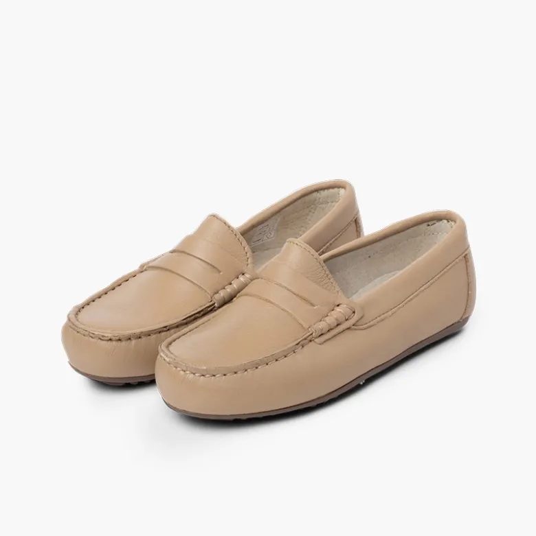 Mocasines niño piel antifaz