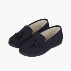 Mocasines niños pequeños con borlas serratex