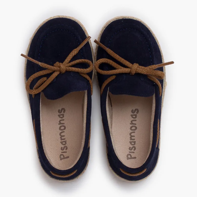 Mocasines serraje cordón suela yute