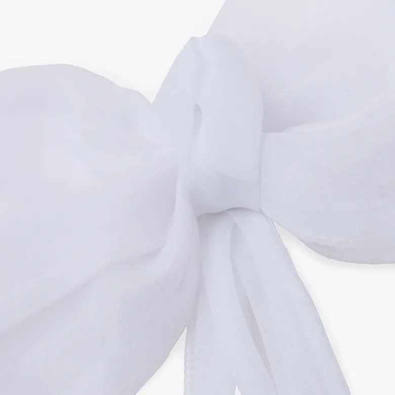 Peineta lazo organza cintas