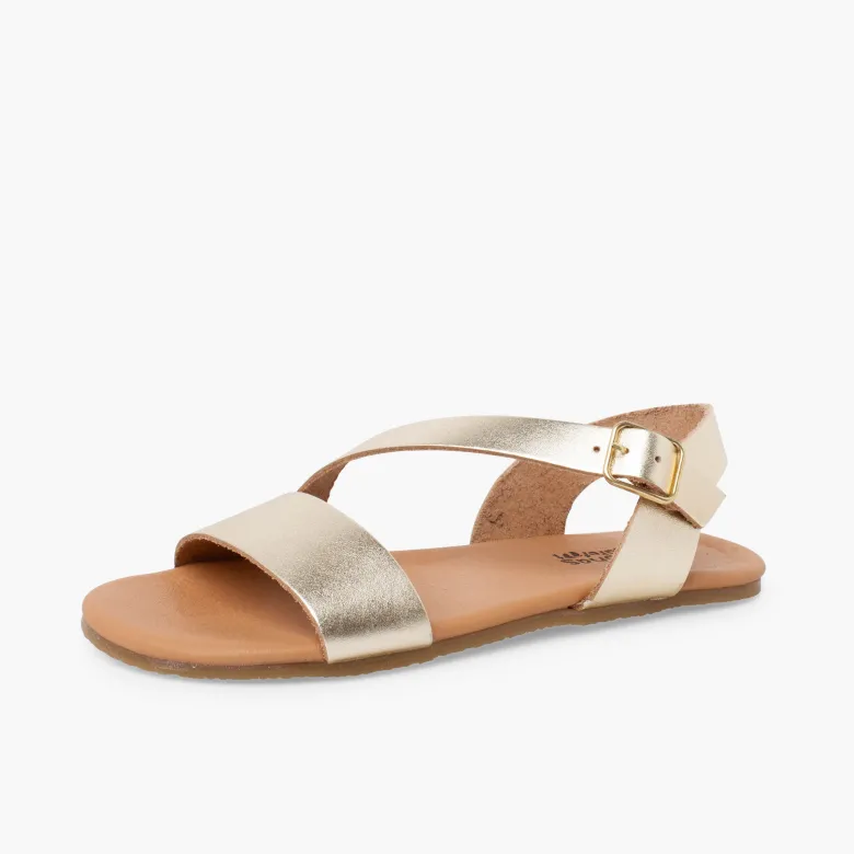 Sandalia barefoot tira cruzada