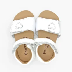 Sandalias barefoot niña pala adherente corazón