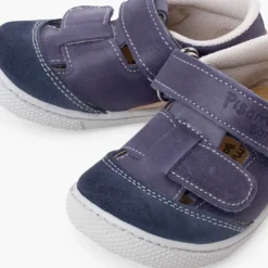 Sandalias barefoot piel niños doble tira