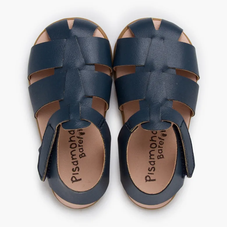 Sandalias barefoot tiras piel