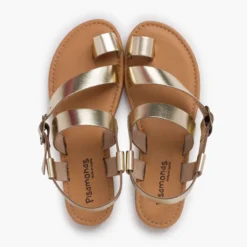Sandalias gladiador napa hebilla