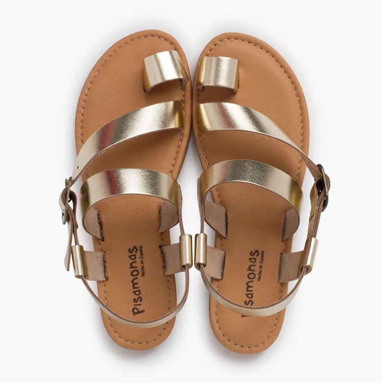 Sandalias gladiador napa hebilla