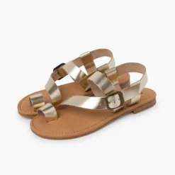 Sandalias gladiador napa hebilla