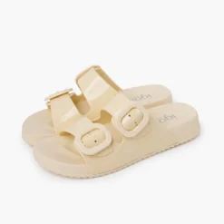 Sandalias Habana doble hebilla brillo