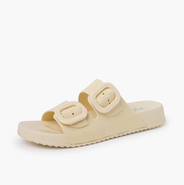 Sandalias Habana doble hebilla brillo