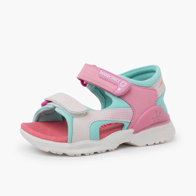 Sandalias niña lona doble cierre Biomecanics