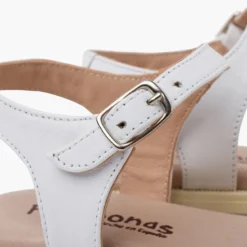 Sandalias niña piel pala escotada