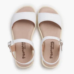 Sandalias niña piel pala escotada