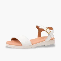 Sandalias niña y mujer en piel con plantilla de gel