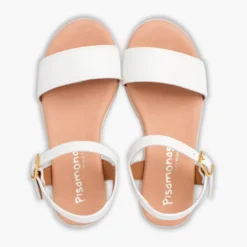 Sandalias niña y mujer en piel con plantilla de gel