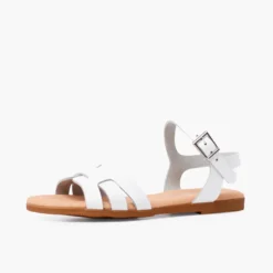 Sandalias niña y mujer pala romana piel