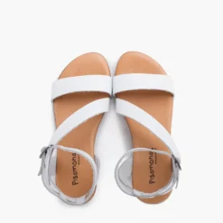 Sandalias niña y mujer tira cruzada pulsera hebilla