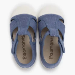 Sandalias niño lona eco puntera goma