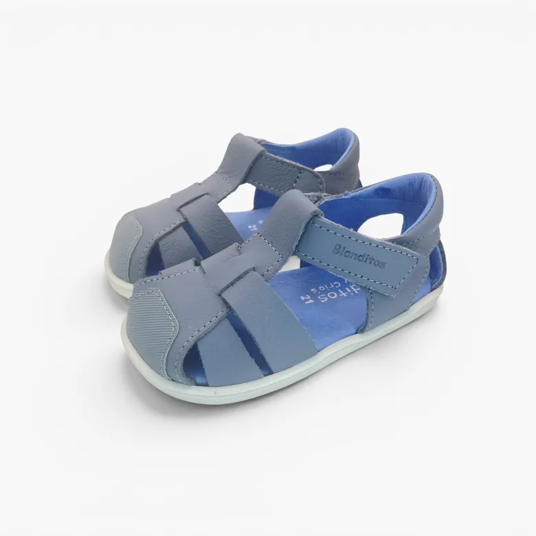 Sandalias niño piel cangrejeras Blanditos