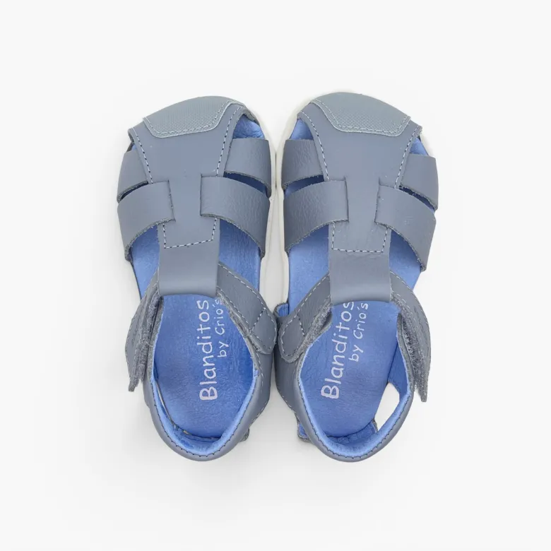 Sandalias niño piel cangrejeras Blanditos