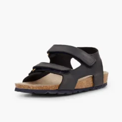 Sandalias Piel Bio Niño Doble tira adherente