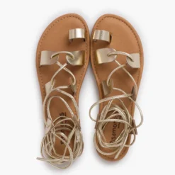 Sandalias romanas piel tiras