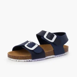 Sandalias unisex bio hebillas piso blanco